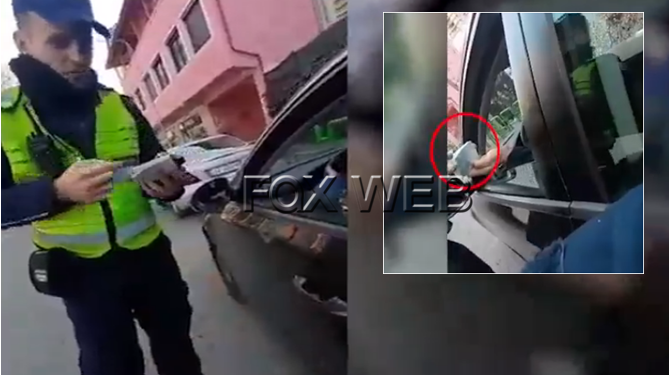 VIDEO/ “Për çfarë po m’i jep këto?”, shoferët kapen mat duke korruptuar policët
