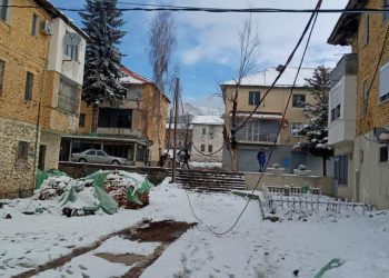 Moti i keq me stuhi dëbore dëmton shtyllat në Korçë dhe Elbasan, OSSH: Situatë kritike, grupet e punës janë terren