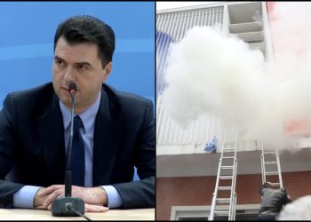 FOTO/ Demokratët e Durrësit masakrojnë Lulzim Bashën, largohet fshehurazi si hajdut