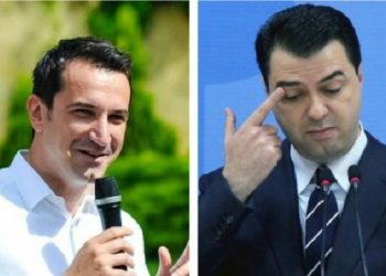 FOTO/ Deputeti që i ka dhënë 200 mijë euro Bashës, kapet mat me Erion Veliajn