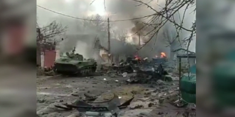 Pamjet e trishta nga Kievi, viktima në rrugë dhe shkatërrime gjigante