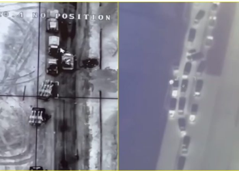 VIDEO/ Ushtria e Ukrainës publikon pamjet: Dronët e armatosur turk kryejnë sulme kundër forcave ruse!