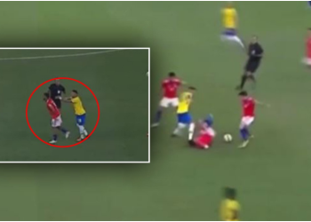 VIDEO/ Neymarin nuk e mbajnë nervat, shikoni gjestet e tij në ndeshjen ndaj Kilit