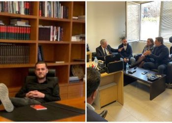 FOTO/ Nuk do ta besoni çfarë ka ndodhur në zyrën e Bashës