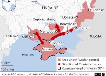 Përse Rusia po e zhvendos pushtimin drejt jugut të Ukrainës