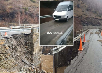 Shembet gjatë natës ura në Kukës, bllokohen disa fshatra, furgoni vë në “lojë” jetën e pasagjerëve