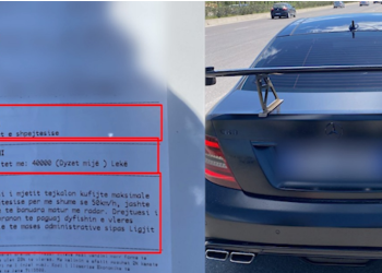 VIDEO/ “Bosi” me “Benz” sportiv “fluturon” ne Tiranës, policia nuk e fal
