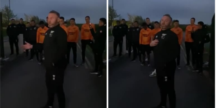 VIDEO/ Pas rënjes nga Championship, tifozët i bëjnë pritë Wayne Rooney dhe skuadrës së tij