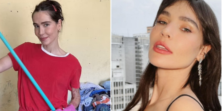 FOTO/ Nga modele në pastruese! Ylli 28-vjeçar braktis karrierën për të pastruar tualete të pista dhe shtëpi të mbushura me…