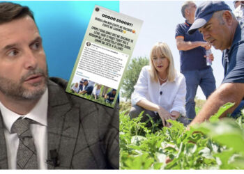 FOTO/ Braçe tallet me Ministren e Bujqësisë: Bubullima ndodhet në Lushnjë jo në Divjakë