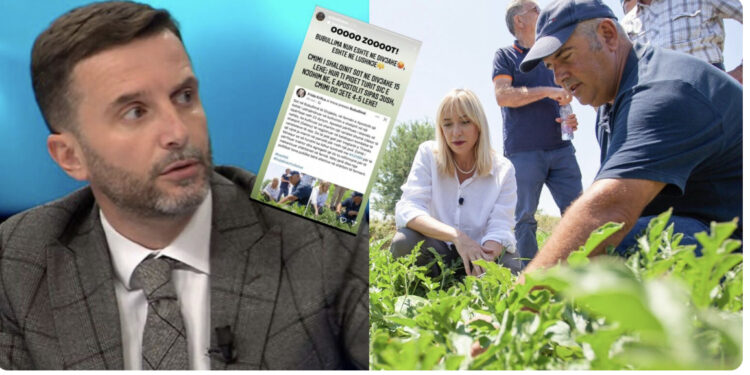 FOTO/ Braçe tallet me Ministren e Bujqësisë: Bubullima ndodhet në Lushnjë jo në Divjakë