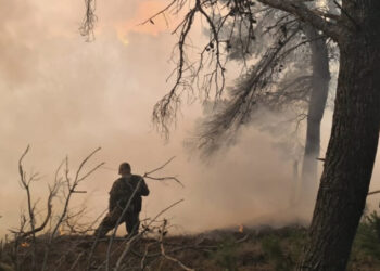 Sazani “përpihet” nga flakët, dëgjohen shpërthime në zonë, pse nuk ndërhyhet nga ajri?