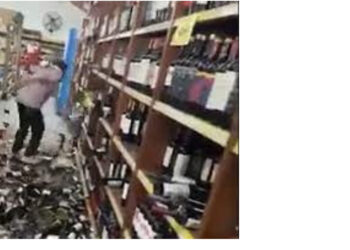 FOTO/ E pushuan nga puna, 25-vjeçarja thyen të gjitha shishet e verës në market: Kam duruar gjithçka