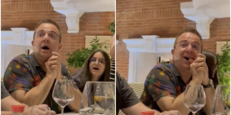 VIDEO/ Erdhi direkt nga SHBA për të, Ardit Gjebrea surprizohet nga i biri për ditëlindje