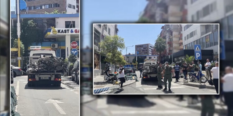 Shkrumb e hi, dalin pamjet nga “Rang Rover-i” që u dogj në garazhin e pallatit në Astir