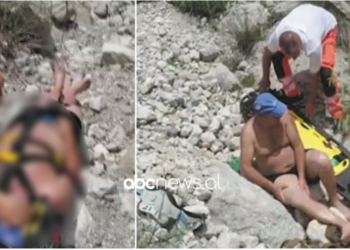 U rrëzua ndërsa punonte te burimi në Malin e Çikës, shpëtohet me helikopter punonjës i ujësjellësit të Himarës