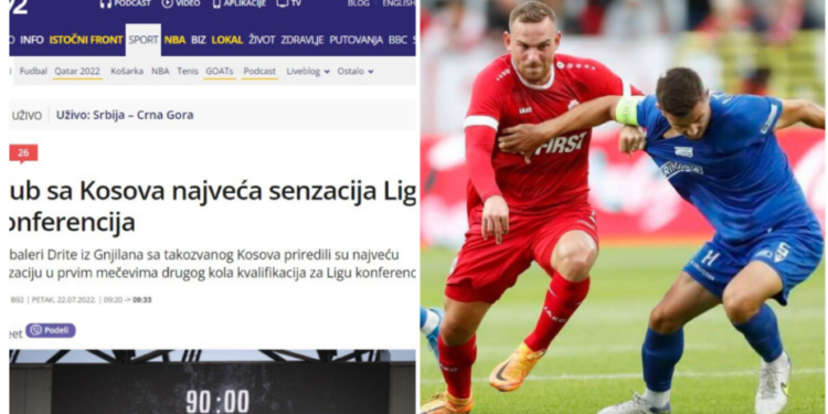 Media serbe “mahnitet” nga Drita: Skuadra nga Kosova është ekipi i vitit në Conference