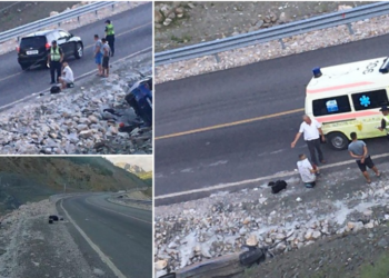 VIDEO/ Aksident i frikshëm te Rruga e Arbrit, makina bëhet copa-copa