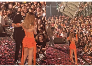 VIDEO/ Tayna ndërpret koncertin, i bën dhuratën speciale Butrint Imerit