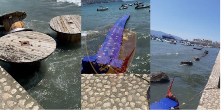 EMRAT/ Ndërtuan pa leje një mol dhe hodhën inerte në det, arrestohen 3 shtetas në Vlorë