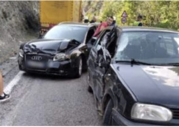 Aksident i shumëfishtë në Librazhd, përplasen 7 makina dhe një kamion