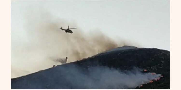 Vijon të jetë aktiv zjarri në Palasë, pritet ndërhyrja nga ajri