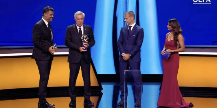 Ancelotti fiton për herë të katërt çmimin e ‘Trajnerit të Vitit’