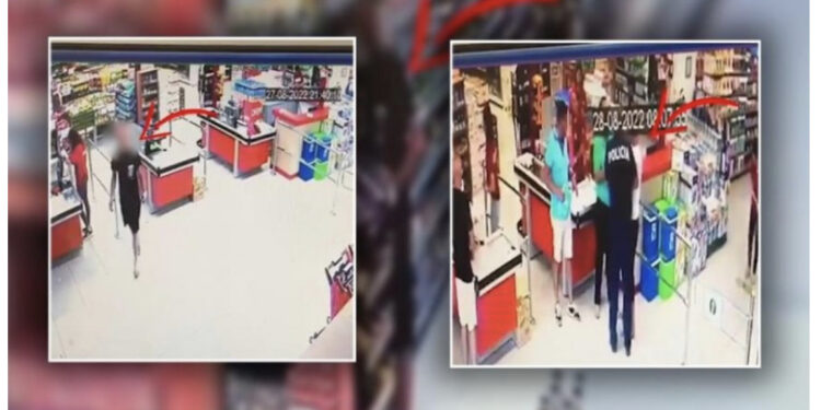 VIDEO/ Kapet duke vjedhur ushqime në market, prangoset 35-vjeçari