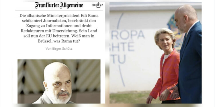 Gazeta më e madhe gjermane godet fortë qeverinë e Edi Ramës