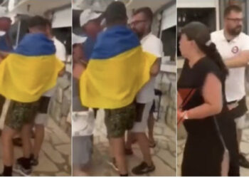 VIDEO/ Turisti rus në Mal të Zi sulmon familjen ukrainase