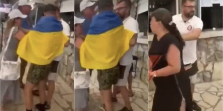 VIDEO/ Turisti rus në Mal të Zi sulmon familjen ukrainase