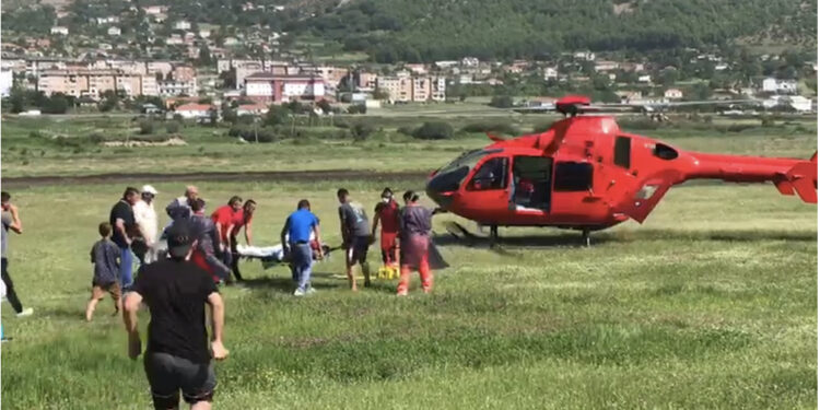 54-vjeçari në Martanesh rrëzohet nga shkëmbi, sillet në gjendje të rëndë me helikopter në Tiranë