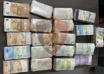 Kamionisti kapet me 200 mijë euro të padeklaruara gjatë tentativës për të hyrë në Shqipëri (Foto-Detaje)