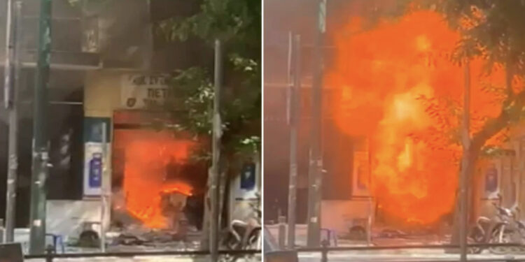 Shpërthim i madh në Greqi, bombolat e gazit hedhin në erë pallatin