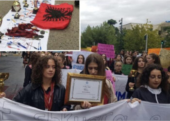 Nuk ndalen/ Protesta: Nxënëset e ‘Mehmet Akifit’ i drejtohen kryeministrisë