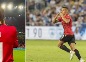 FOTO/ Shënoi supergol ndaj Izraelit, e dashura e Uzunit: Ti e di që je më i miri, të dua drita ime!