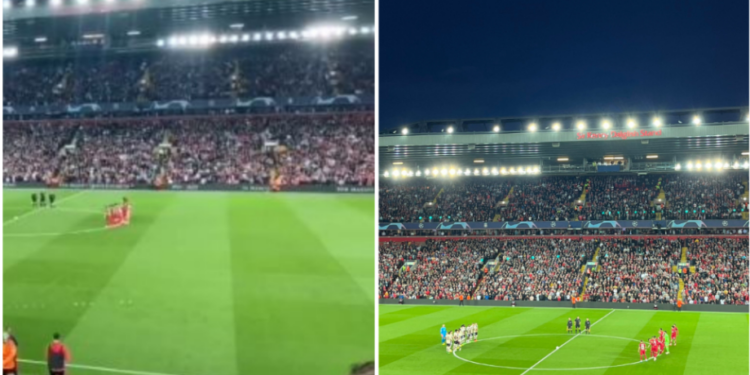 VIDEO/ Do mbahej një minutë heshtje për Elizabetha II, por disa tifozë të Liverpool nuk e respektuan
