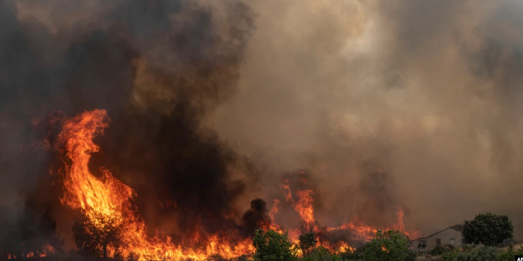 Zjarr masiv në kodrinat e Durrësit, tymi mbulon zonën
