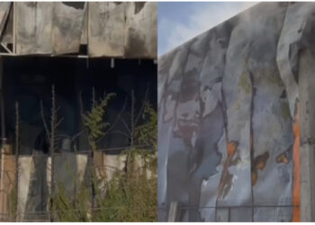 Shkrumbohet nga flakët magazina në Pogradec afër nënstacionit elektrik, në vendgjarje 3 zjarrfikëse