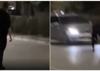 VIDEO/ 17-vjeçari i del para makinës në Vlorë, shkon shpëton zogun që po përpëlitej në rrugë