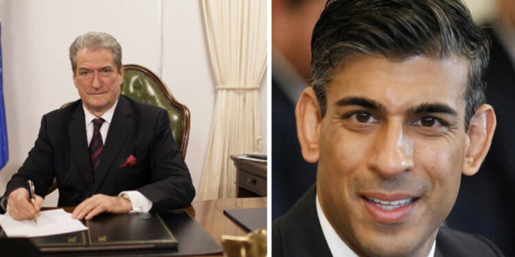 Berisha uron kryeministrin e ri të Britanisë: Suksese Rishi Sunak!