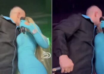 VIDEO/ A ka diçka mes tyre? Don Xhoni i jep një puthje të zjarrtë Era Istrefit