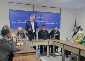 FOTO/ Bledjon Nallbati, deputeti që mbështeste Bashën, në takim me Nokën