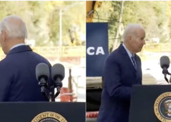 VIDEO/ “Gafa e rradhës” e Joe Biden, harron daljen nga podiumi
