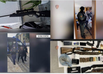 ‘Mina me telekomandë, tritol, municion luftarak dhe radio policie’/ Arrestohen babë e bir në Shkodër