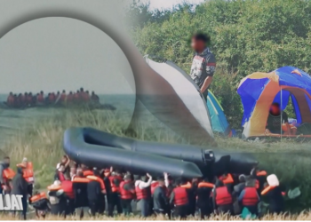 VIDEO/ Me foshnjet në krah drejt Anglisë, ja realiteti i vështirë mes ferrit të çadrave në Francë