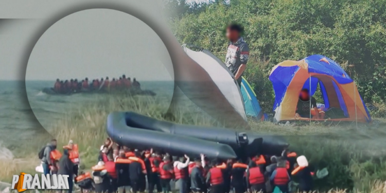 VIDEO/ Me foshnjet në krah drejt Anglisë, ja realiteti i vështirë mes ferrit të çadrave në Francë