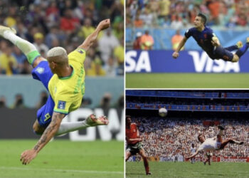 VIDEO/ Golat akrobatikë që u kthyen në legjendare në Kupat e Botërore