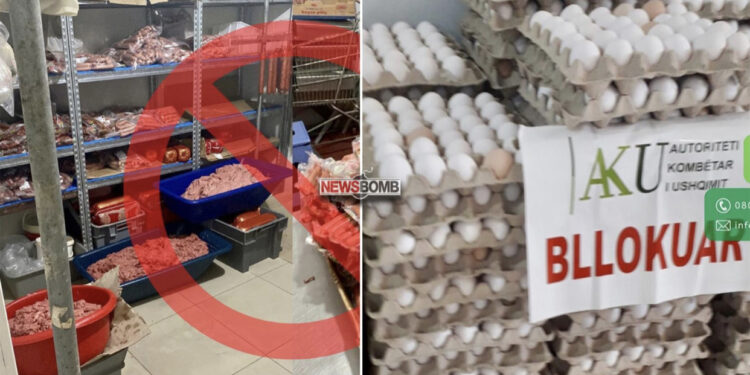 Mish pule dhe salsiçe të pasigurta, AKU vendos 60 milionë lekë gjobë në Vlorë dhe bllokon dhe 20 mijë vezë