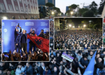 FOTO/ Ilir Meta me bindje të fortë: Shqipëria u përket të rinjve!